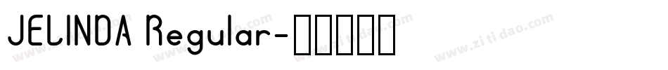 JELINDA Regular字体转换